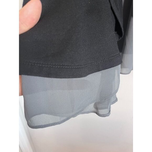 Logo Chic Sweater M Black Neutral Minimalist Capsule Basic Staple Chiffon 80s - Picture 5 of 11